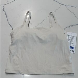 Lululemon Athletica Strappy Nulu Shelf Tank - cream